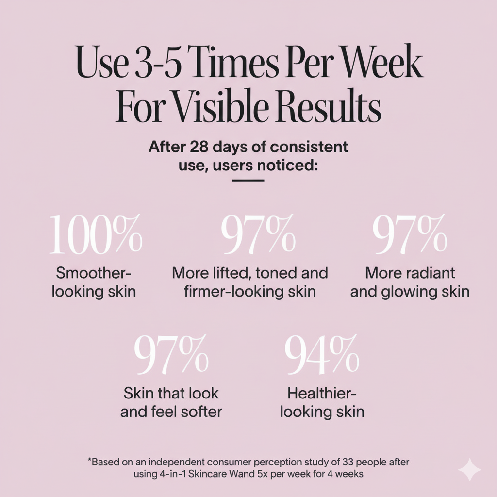 4-in-1 SensifyGlow Skincare Wand with Red Light Therapy